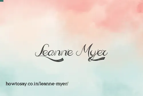Leanne Myer