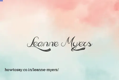 Leanne Myers