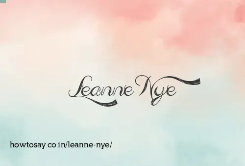 Leanne Nye