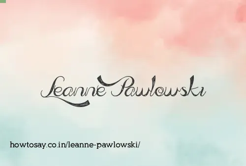 Leanne Pawlowski