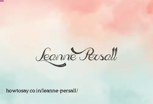 Leanne Persall