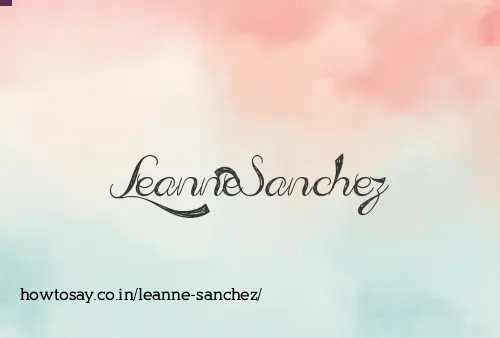 Leanne Sanchez