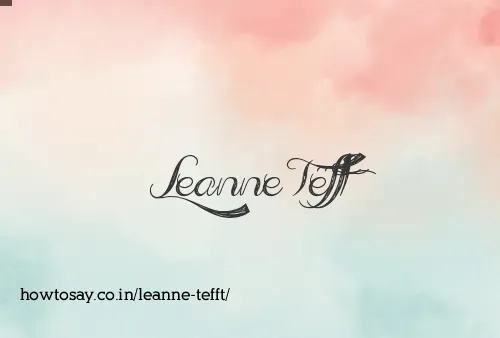 Leanne Tefft