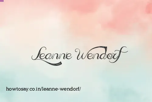 Leanne Wendorf