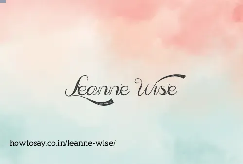Leanne Wise