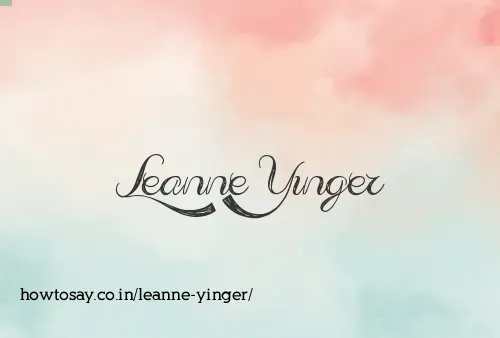 Leanne Yinger