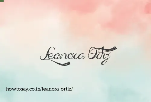 Leanora Ortiz