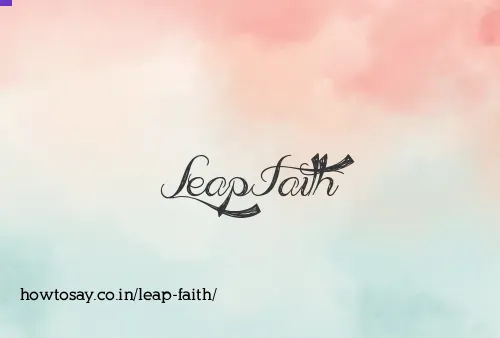 Leap Faith