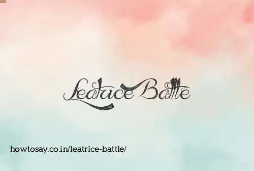 Leatrice Battle