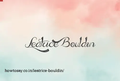 Leatrice Bouldin