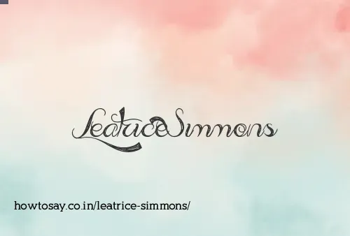 Leatrice Simmons