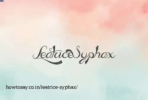 Leatrice Syphax