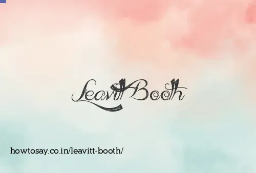 Leavitt Booth