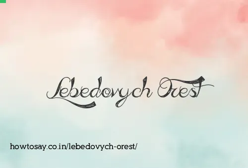 Lebedovych Orest