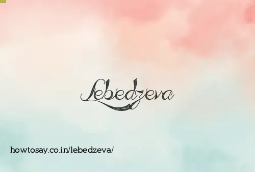 Lebedzeva
