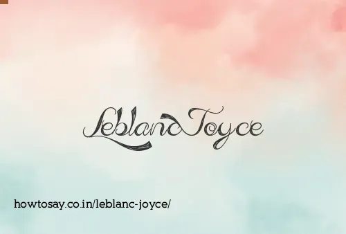 Leblanc Joyce