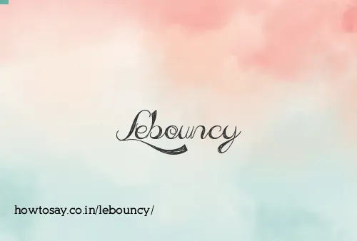 Lebouncy