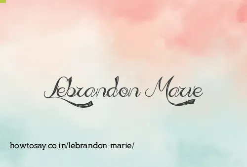 Lebrandon Marie