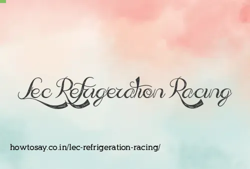 Lec Refrigeration Racing