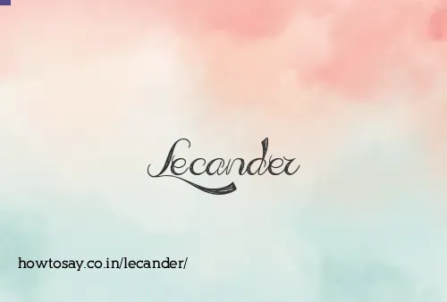 Lecander