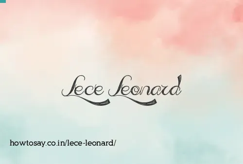 Lece Leonard