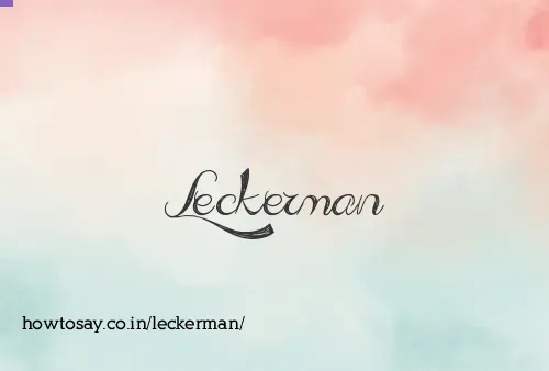 Leckerman