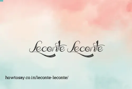 Leconte Leconte
