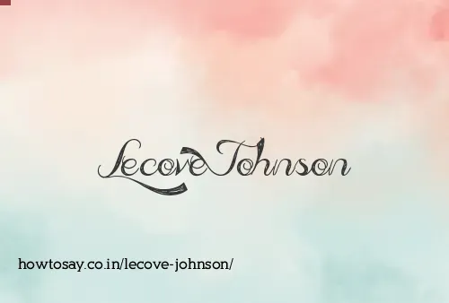 Lecove Johnson