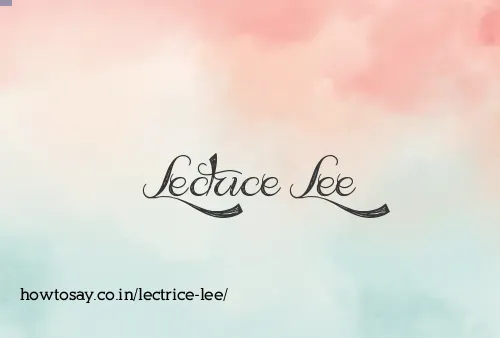 Lectrice Lee