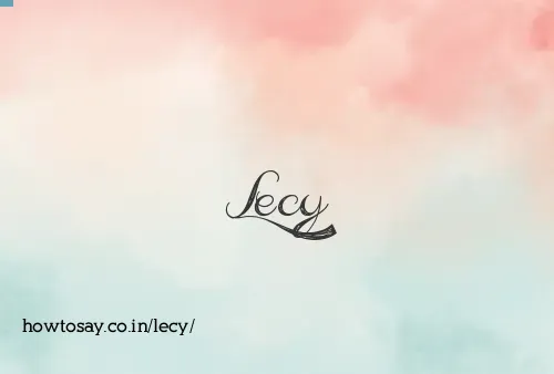 Lecy