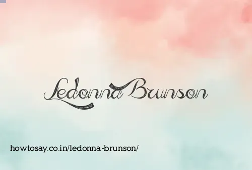 Ledonna Brunson