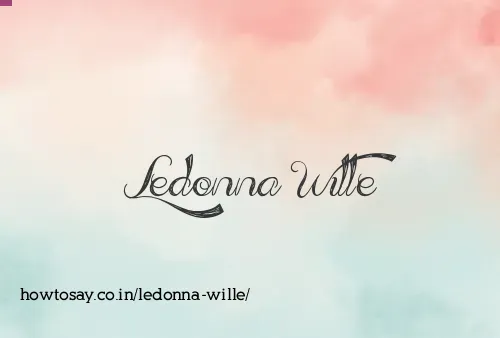 Ledonna Wille