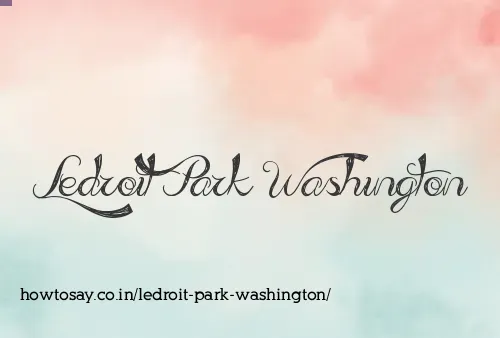Ledroit Park Washington
