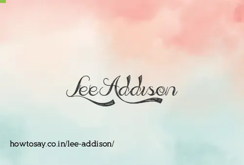Lee Addison
