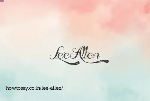 Lee Allen