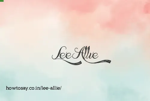 Lee Allie
