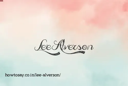 Lee Alverson