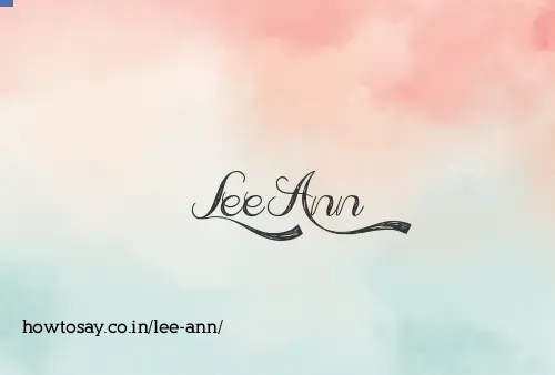 Lee Ann