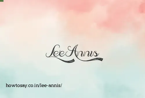 Lee Annis