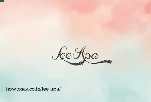 Lee Apa