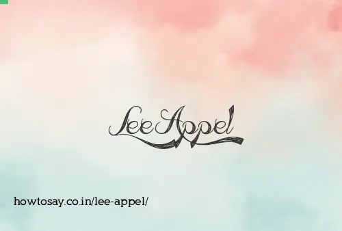 Lee Appel