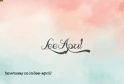 Lee April