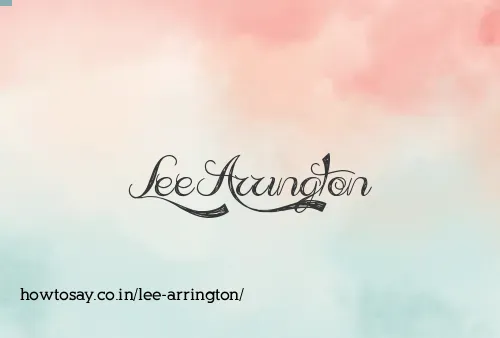 Lee Arrington