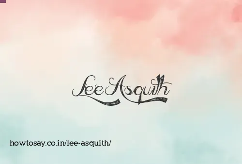 Lee Asquith