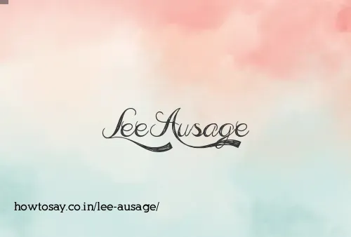 Lee Ausage