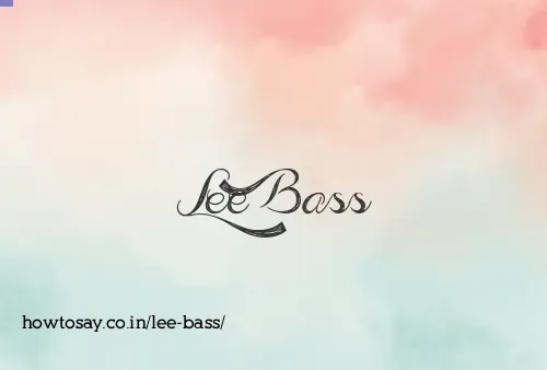 Lee Bass