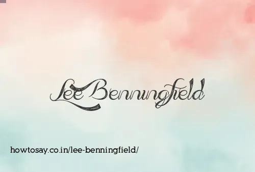 Lee Benningfield