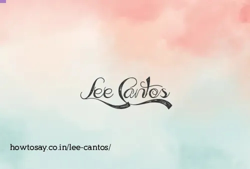 Lee Cantos