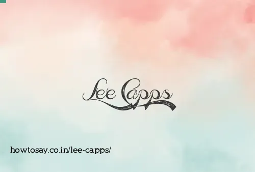 Lee Capps