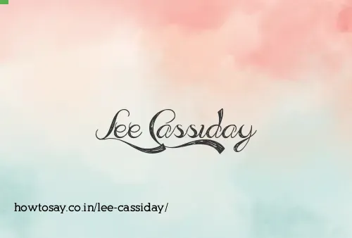 Lee Cassiday
